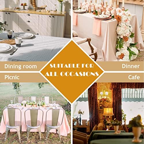 BALCONY & FALCON Rectangle Table Cloth Waterproof Green 57"x118" - Image 5