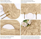 14 Pack Beige Cheesecloth Table Runner 17x108 Inch Semi Sheer Boho Gauze Cheese Cloth Fabric Table Runners, for Wedding Party Baby Shower Birthday Home Decor Garden Farmhouse - Image 4
