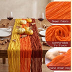 12 Pack 6ft Fall Table Runner Thanksgiving Cheesecloth - Image 2