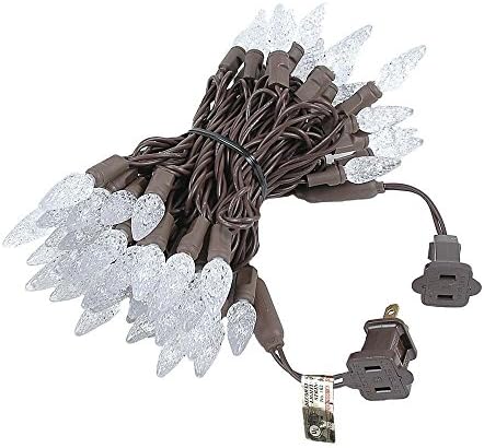 Novelty Lights 24FT 70 LED C6 White Outdoor LED Christmas String Lights - Image 4