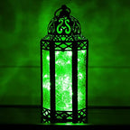 Vela Lanterns Decorative Indoor Fairy Light Candle Holder, Green, M, 12-PK - Image 3