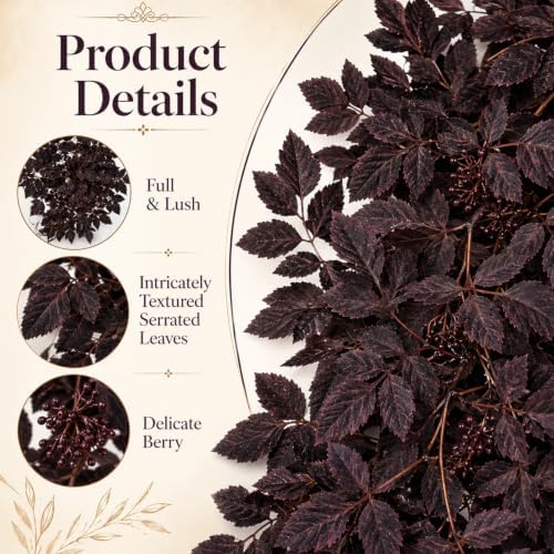 Plum Fall Garland, Fall Decorations for Home,Artificial Autumn Leaf Garland - Image 2
