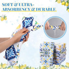 Nuogo 36 Pack Lemon Cloth Napkins 15"x15" Amalfi Coast Lemon Napkins - Image 4