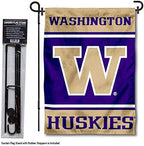 Washington UW Huskies Garden Flag with Stand Holder - Image 2