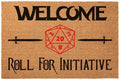 Funny Welcome Coir Doormat for Porch Decor - Personalized Rug with Heavy-Duty PVC backing, Non-Slip, 23.6 x 15.9 inch by JiXianJu
