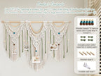 Gliterra Large Macrame Wall Hanging Handmade Boho Tapestry - Big Size Wall Art Decor for Living Room, Bedroom, Wedding, Home Decoration - Image 3