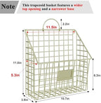 4 Packs Hanging Wall File Organizer with Hooks, Magazine Rack ,Mail Basket - Image 4