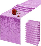 10 Packs 12 x 72 inches Lavender Sequin Table Runner by VHH