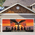 7 * 16FT Eagle USA Flag Memorial Day Garage Door Cover Decorations Independence Day Garage Door Banner for Outdoor Indoor Patriot Party Photography Backdrop by ANNAQUEEN
