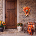 Shihanee 2 Pack 22 in Fall Teardrop Swags Autumn Sorghum Front Door Decor - Image 7