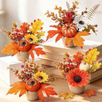 Suncalla 4 Pack Fall Centerpieces for Table Artificial Fall Flowers by Unknown