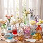 Yaomiao 30 Pcs Glass Bud Vases Centerpieces, Color Gradient Series - Image 6