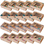 Fjlitx Ramadan Eid Mubarak Favor Boxes 20pcs Eid Mubarak Box Party Favors Candy Ramadan Box with Label Cards and String - Image 2