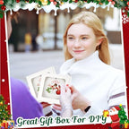 Dunzoom 50 Pcs Christmas Sublimation Ornament Blanks Box, White - Image 5