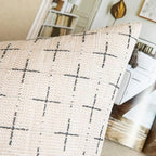 MIULEE Pack of 2 Decorative Burlap Linen Euro Sham Christmas Throw Pillow Covers Modern Farmhouse Pillowcases Rustic Woven Textured Cushion Cover for Sofa Couch Bed 26x26 Inch Beige - Image 2