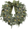 24 inch Christmas Wreath, Artifical Norfolk Pine Door Wreaths by LittleGlee
