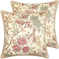 patdrea Vintage Velvet Throw Pillow Cover,Set of 2,22"x22"-Kulom A by patdrea