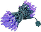 Novelty Lights 24FT 70 LED C6 Purple Christmas Outdoor String Lights - Image 6