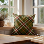 Batmerry Apple Green Checkered Throw Pillow Covers, Close Up of The of A Tartan Decorative Pillow Covers Digital Printing Blended for Couch Sofa Bed Invisible Zipper 26X26 in(Set of 2) - Image 4