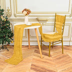 24 Pack Gold 10Ft Cheesecloth Table Runner - Image 5
