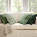 MIULEE Boho Decorative Pillow Covers 20x20 Inch Set of 4 Forest Green - Image 6
