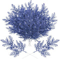 Cindeer 100 Pcs Christmas Tree Picks Sprays Glitter 10.2 in,Navy Blue by Cindeer