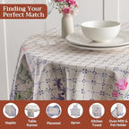 Maison d' Hermine Table Cloth Round Table Reusable 100% Cotton 69" Diameter - Image 4