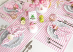 Solino Home 100% Linen Table Runner, 14 x 144 in, Blossom and White Striped - Image 2