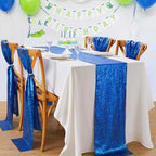 Royal Blue Sequin Table Runners 10 Pcs 12x72 Glitter Sparkly Table Runner for Wedding Birthday Party Graduation Ceremony Supplies Decorations - Image 6