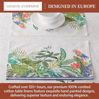 Maison d' Hermine Placemats Set of 4 Reusable 100% Combed Cotton (13"x19") - Image 3