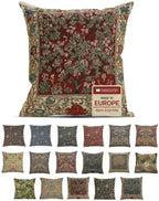 William Morris Tree of Life Red Tapestry Throw Pillow Cover 16 x 16 in by CCharlotteHomeFurnishings