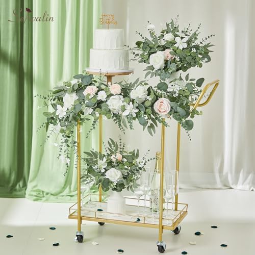 Serwalin 300PCS Mixed Eucalyptus Stems, Greenery Stems for Centerpieces - Image 4