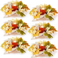 Umigy 6 Set Fall Candle Holders Glass Votive, Maple Leaf, Rustic Color by Umigy