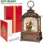 Christmas Snow Globes Lantern with The Nutcracker Music, Nutcracker Snow Globe with Swirling Glitter Effects, USB/Battery Powered with 6-Hour Timer, Christmas Decorations - Image 5