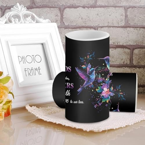 Mothers Day Gifts Flameless Candles with Remote Hummingbirds Floral Note LED Candles Battery Operated Electric Candles Flickering Warm Light for Home Bedroom Living Room Decorations - Image 4