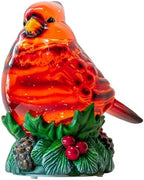 Christmas Cardinal Snow Globe Cardinal Holly Music Water Lantern Holiday Decorations Gifts for Family Children or Friends by MXwcy