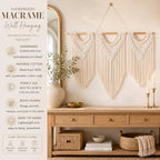 SunsprieJoy Boho Wall Decor Wall Art, Large Macrame Wall Hanging,Tapestry - Image 3