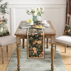 ISAENNE Designer Vintage Linen Long Table Runner,102"x12"-Mitchell - Image 3