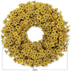 20 Inch Fall Wreaths for Front Door, Autumn Floral Outdoor Wreath - Image 7