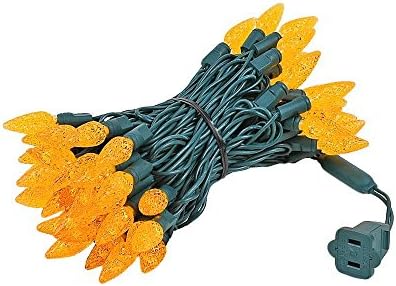 Novelty Lights 24FT 70 LED C6 Orange Halloween Lights, Green Wire - Image 6
