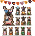 Interchangeable Wooden Animal Decor Magnetic Seasonal Figurine (Z) - Image 2