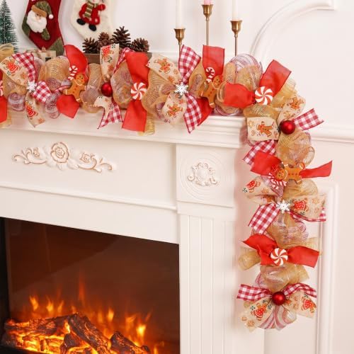 Christmas Gingerbread Garland, Farmhouse Garland for Mantel Decor by Unknown