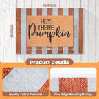 2 Pcs Fall Doormat Hey There Pumpkin Door Mat forOutdoor - Image 3