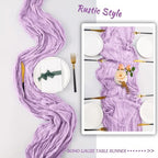 12Pack Lavender Cheesecloth Table Runners 10FT Gauze Table Runner - Image 6