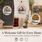 16 Pcs Interchangeable Welcome Sign for Front Door，C#：1 - Image 3