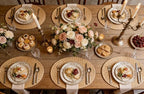 Natural Water Hyacinth Woven Placemats Set of 6, Straw Braided Rattan Placemats, Oval Woven Placemats, 12x16 Inches Plate Chargers Set, Non-Slip Heat Resistant Woven Chargers for Table - Image 6
