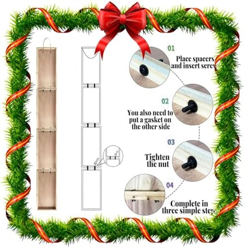 SRongmao Jesus Is The Reason For The Season Porch Sign Christmas Front Door Hanging Decorations 8x63inch Vertical Wooden Indoor Outdoor Standing Signs For Home Yard Farmhouse Holiday Decor - Image 7