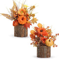 Aneco 2 Pack Artificial Fall Table Centerpieces for Thanksgiving by Aneco