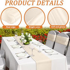 Bencailor 24 Pcs Multicolor Satin Table Runners Bulk, 12 x 108 Inch - Image 4