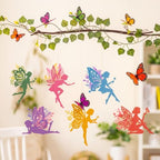 69 Pcs Fairy Birthday Party Decorations Set Enchanted Forest Decor by Unknown